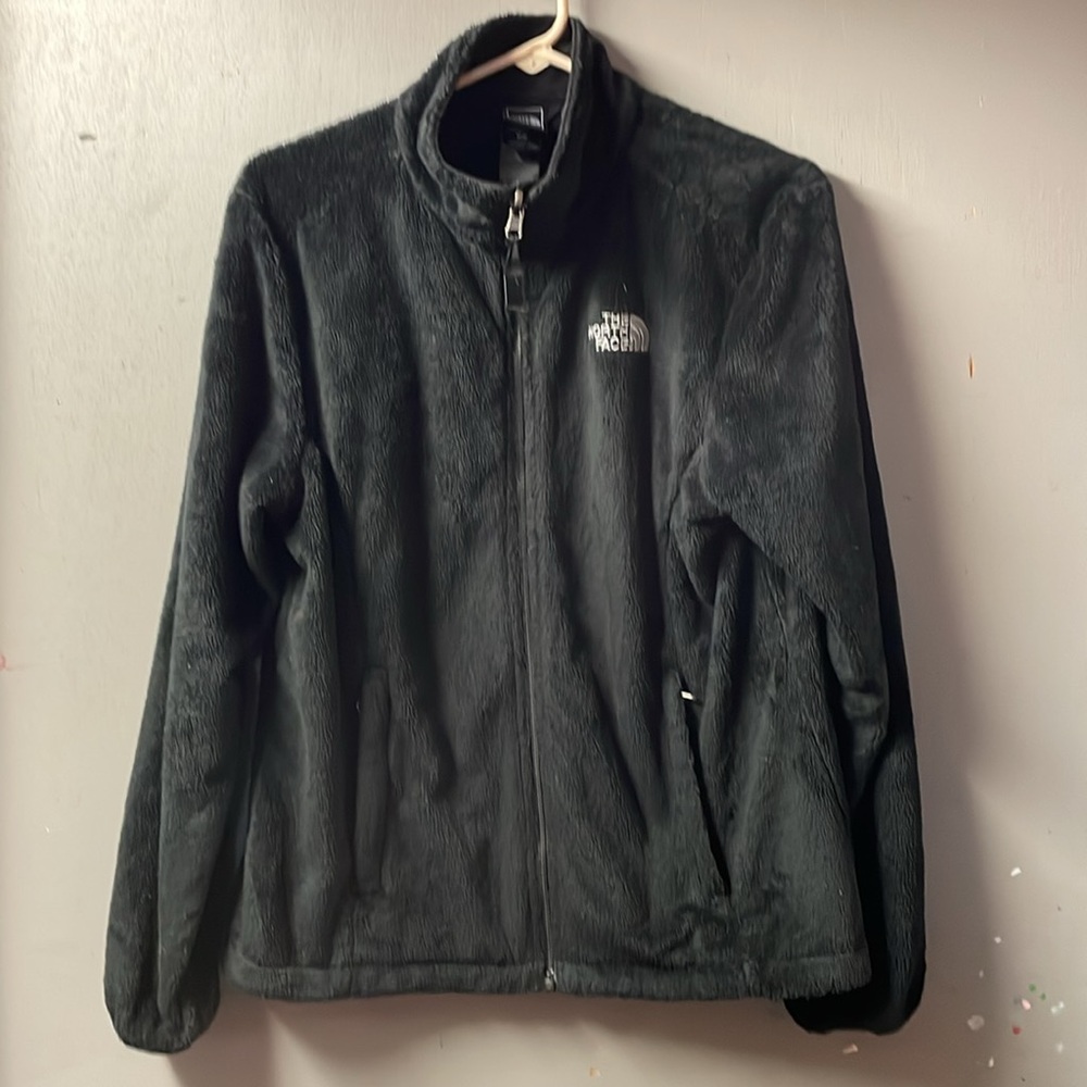The North Face Women's Osito full-zip fleece jacket in black size Medium